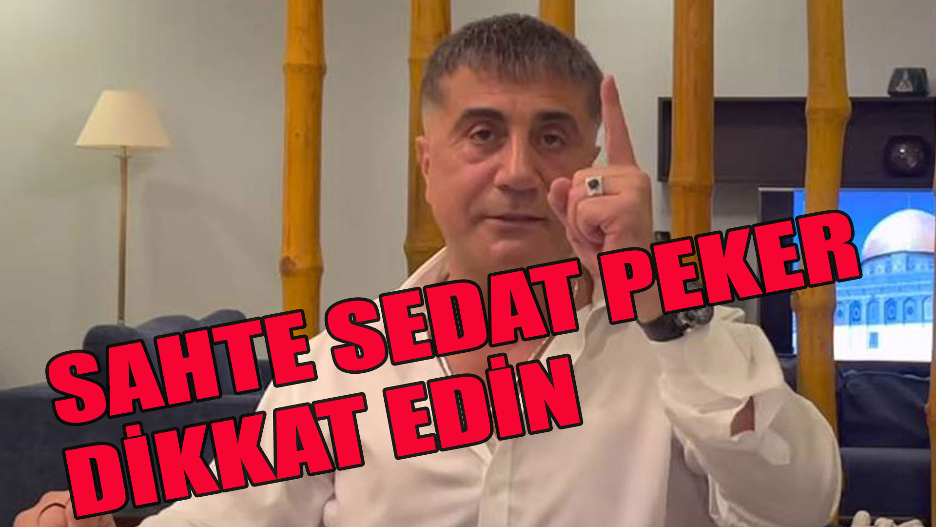 Sahte Sedat Peker ortaya çıktı! Para topluyorlar dikkat edin!