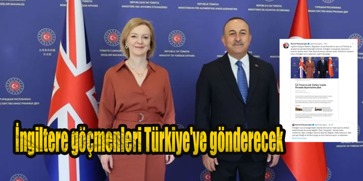 İngiltere göçmenleri Türkiye'ye gönderecek