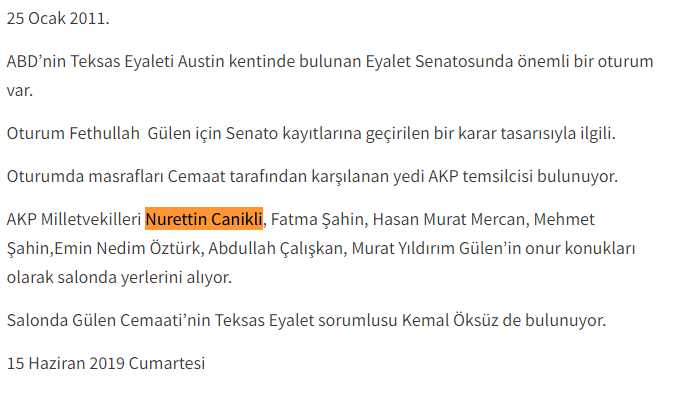 Nurettin Canikli FETÖ