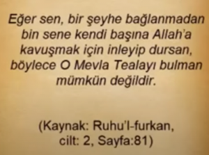 Kaynak: Ruhul Furkan cilt 2 sayfa 81