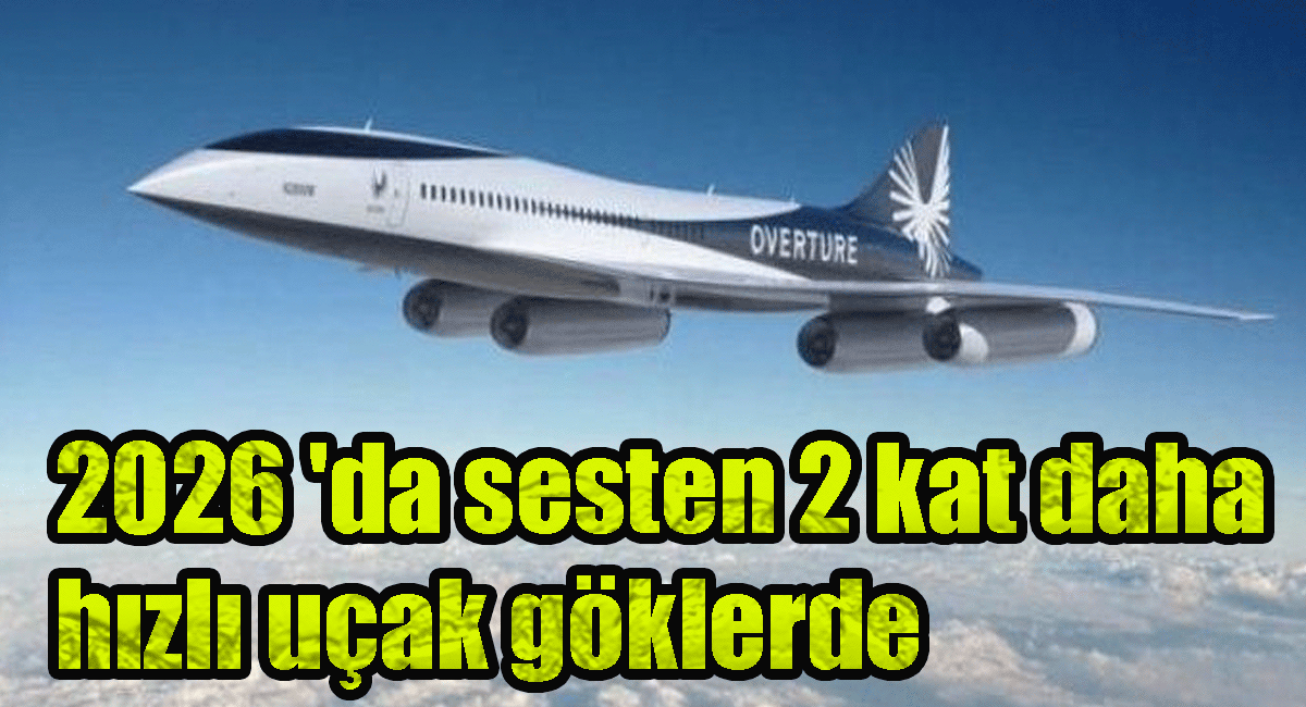 sesten 2 kat daha hızlı uçak