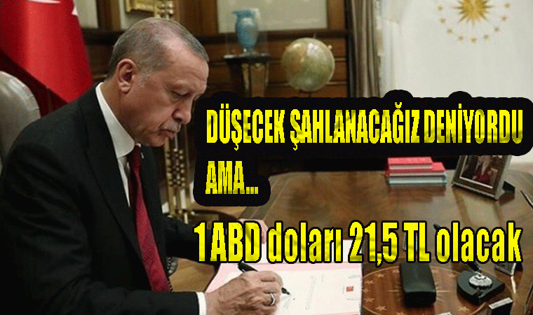 2023-2025 dönemi genelgesi: Erdoğan imzaladı 1 dolar 21,5 TL olarak kullanılacak