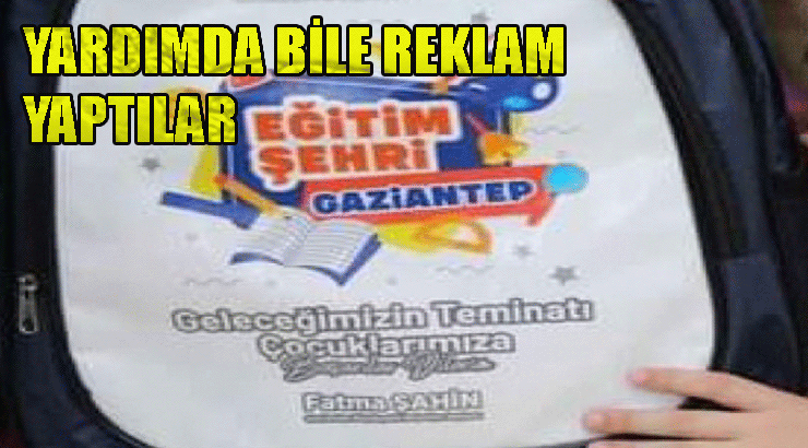 Fatma Şahin’in reklamının yapıldığı çantalar