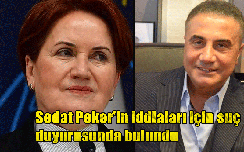 Sedat Peker'in iddiaları için suç duyurusunda bulundu