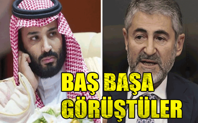 Suudi Arabistan Veliaht Prensi Selman ile Ak partili Maliye Bakanı Nureddin Nebati ve İbrahim Kalın görüştü