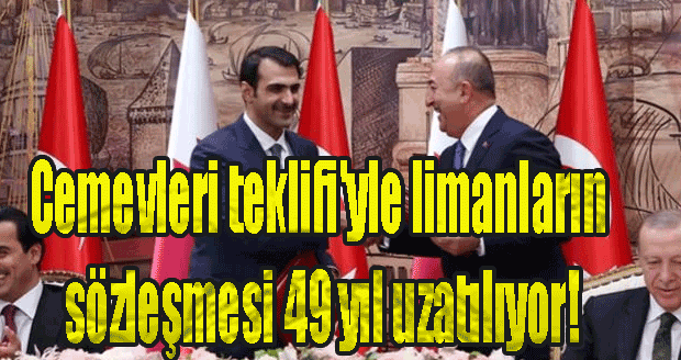 Cemevleri teklifi'yle limanların sözleşmesi 49 yıl uzatılıyor! Katar yine kazançlı!