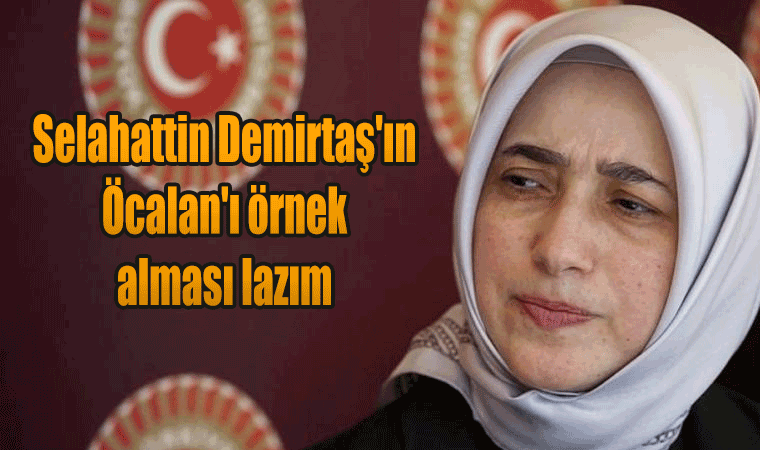 Ak Partili Özlem Zengin: Selahattin Demirtaş'ın Öcalan'ı örnek alması lazım