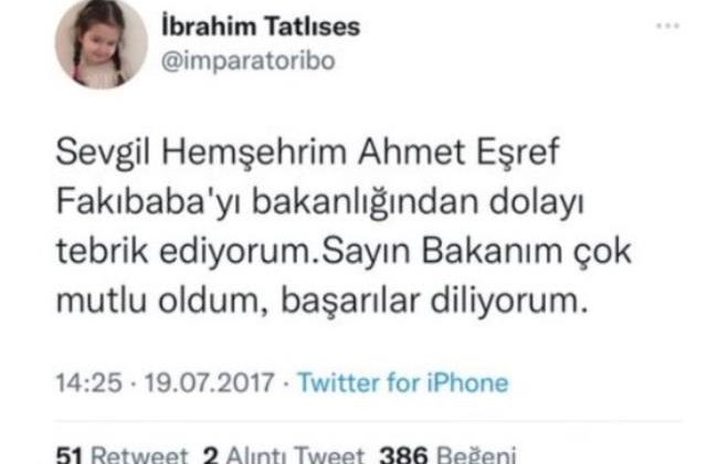 Eşref Fakıbaba İbrahim tatlıses