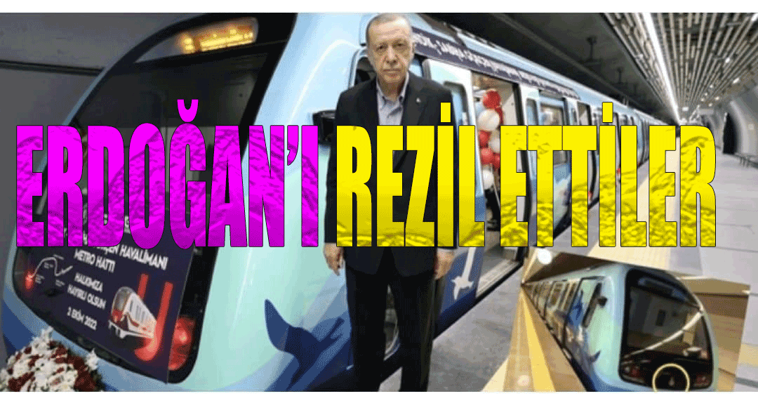 Erdoğan metro açılışın 'da rezil oldu! Kaybetmeyi sindiremedi!