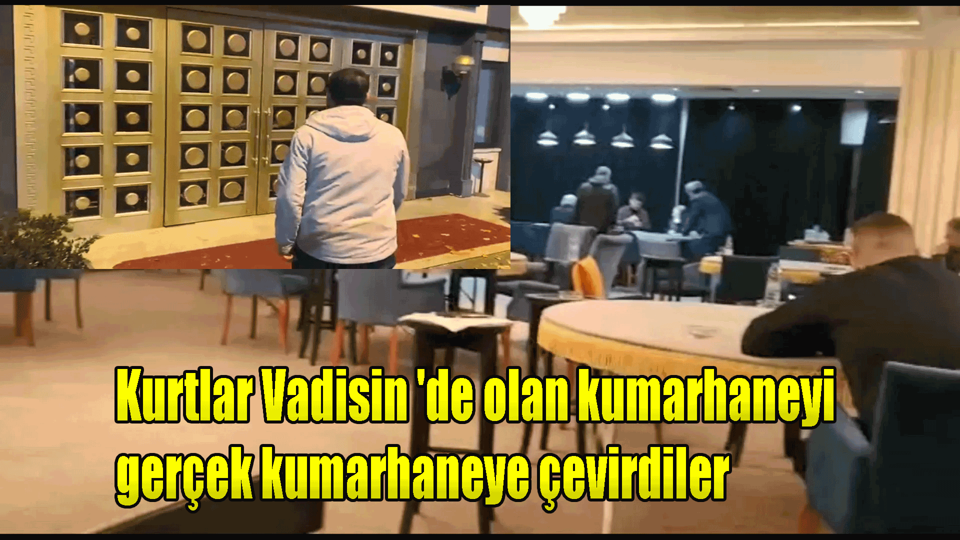 Üsküdar Kuzguncuk Mahallesi'nde bir yeri Kurtlar Vadisin 'de olan kumarhaneyi gerçek kumarhaneye çevirdiler