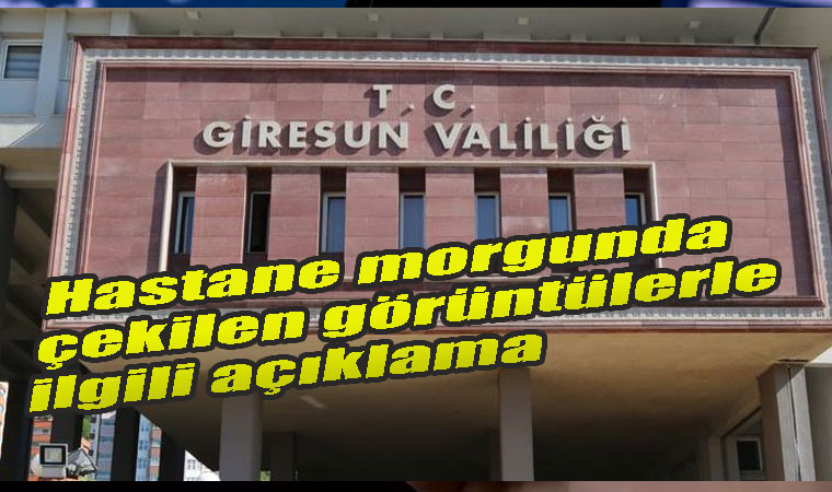 hastane morgunda çekilen görüntülerle ilgili açıklama