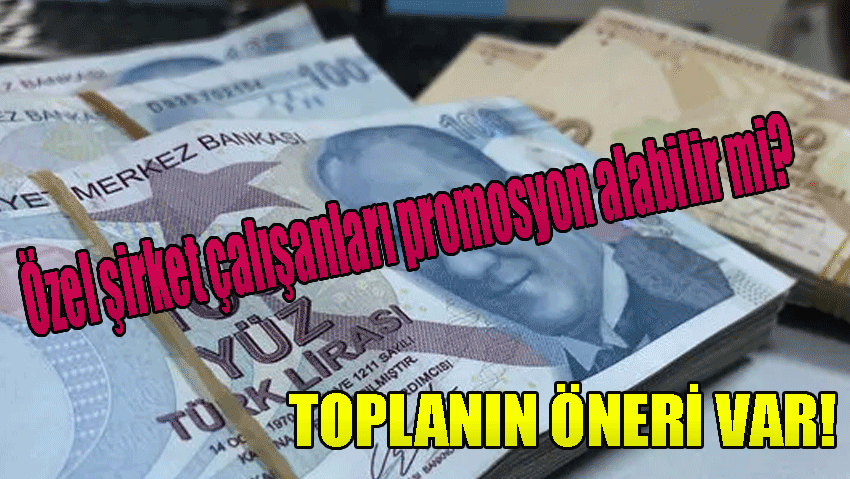 Özel şirket çalışanları promosyon alabilir mi?