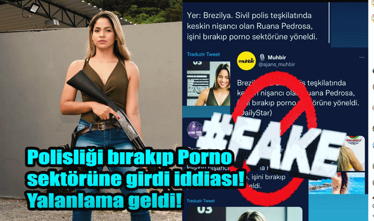 Ruana Pedrosa Andrade Polisliği bırakıp Porno sektörüne girdi iddiası! Yalanlama geldi!