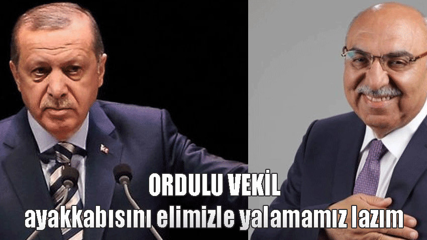 Ak Partili Ordu Millet Vekili Şenel Yediyıldız: Tayyip Beyin ayakkabısını elimizle yalamamız lazım