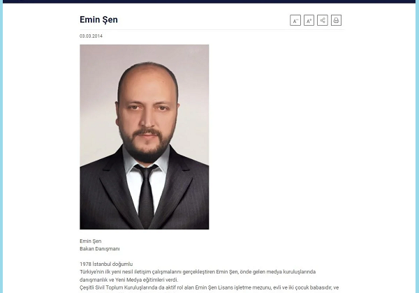 emin şen içişleri bakanlığı