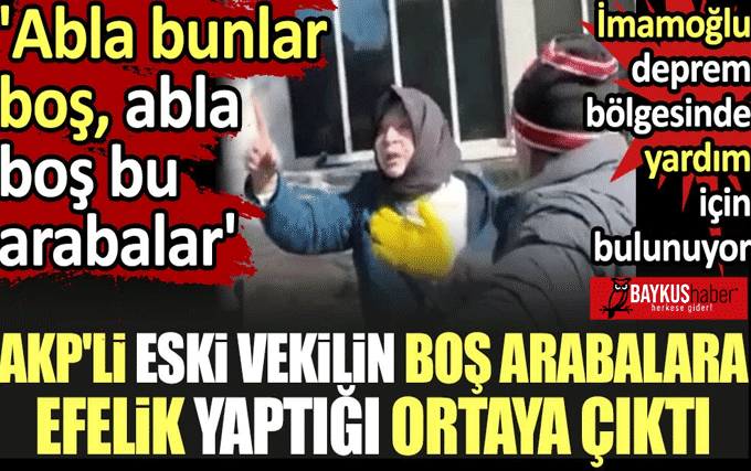 AKP’li Nursel Reyhanlıoğlu, Yarım için gelen Ekrem İmamoğlu'na İngiliz uşağı defol!