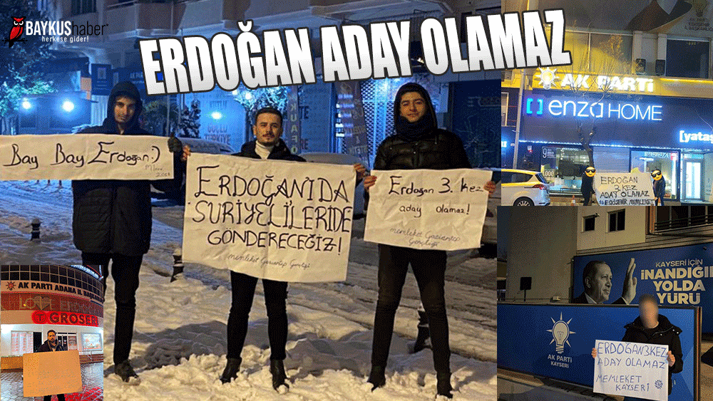 Ak Partili Cumhurbaşkanına şok! Erdoğan aday olamaz diyen gençler!