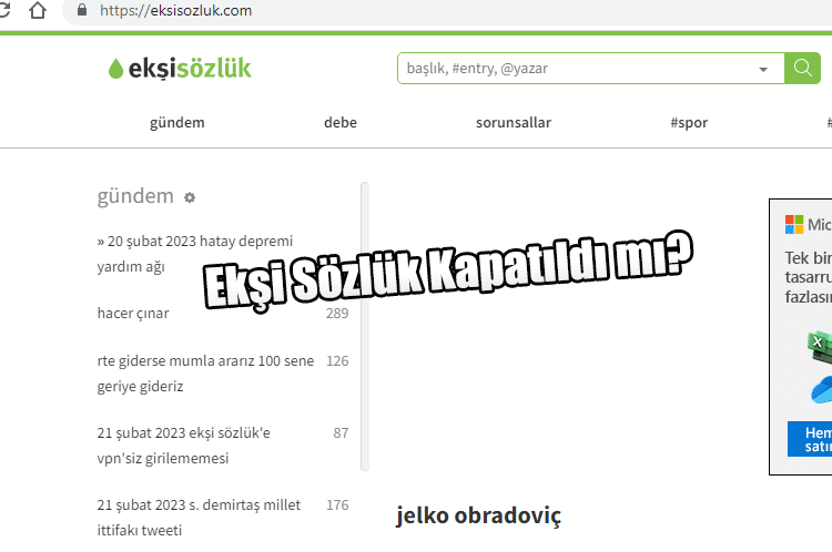 Ekşi Sözlük Kapatıldı mı?