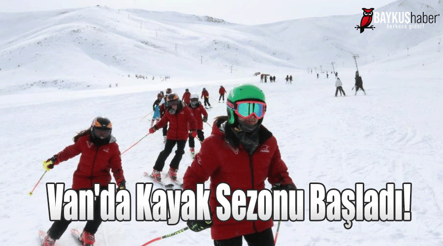 Van’da Abalı Kayak Tesisin 'de kayak sezonu 2 ay geç başladı