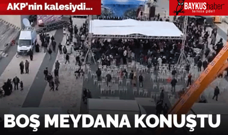 Erdoğan'ı kahredecek görüntüler: Bakan boş meydana seslendi! Sivas'ı AK Parti kaybetti!