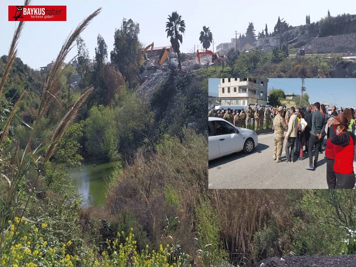 Hatay Samandağ'da enkaz kaldırma çalışmalarından çıkan molozlar tarım bölgesine dökülüyor!