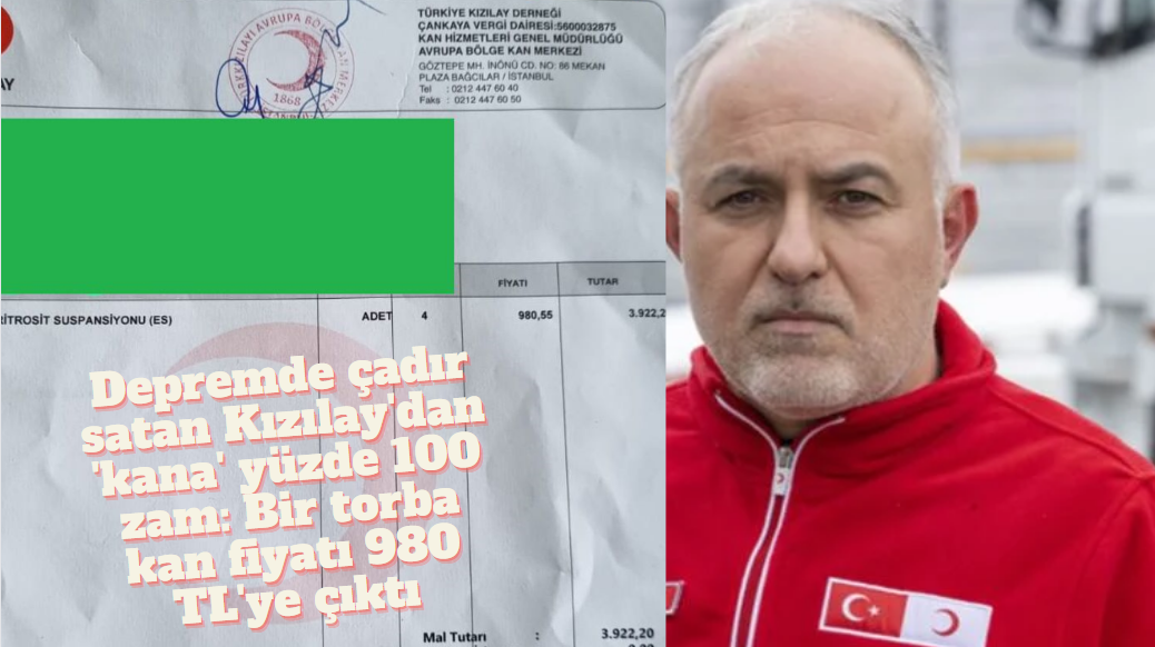 Dr. Gamze Akkuş İlgezdi, Depremde çadır satan Kızılay'dan 'kana' yüzde 100 zam! Bir torba kan fiyatı 980 TL'ye çıktı