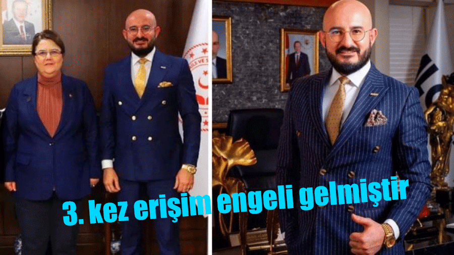 Sadullah Alagöz 'ün haberine 3. kez erişim engeli gelmiştir