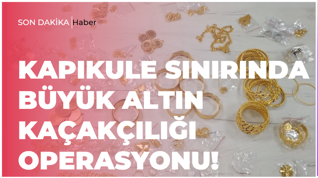 Kapıkule Sınırında Büyük Altın Kaçakçılığı Operasyonu! 6 milyon 750 bin liralık altın!