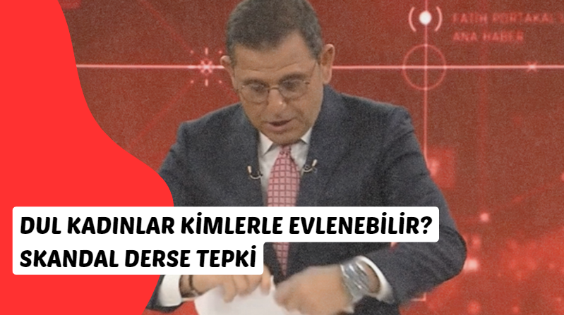 Fatih Portakal, Okullardaki 'Dul Kadının Kimlerle Evleneceği' Dersine Tepki Gösterdi