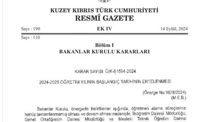 Kıbrıs'ta Okullar Bir Hafta Geç başlayacak, Öğretmen Atamalarındaki Kriz Sürüyor