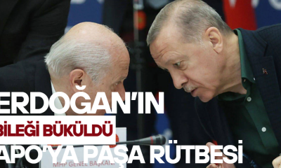 Terörist başına Apo'ya paşa rütbesi verilsin diyen MHP'li Devlet Bahçeli, Erdoğan’ın bileğini masaya yapıştırmak üzere!